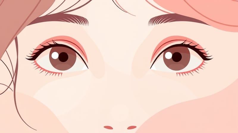 Abstrakcyjna ilustracja w pastelach: subtelne oczy i emocje, spokój, cud.