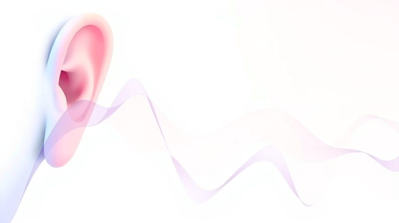 Delikatne fale dźwiękowe przekształcające się w pastelowe wzory emocji.